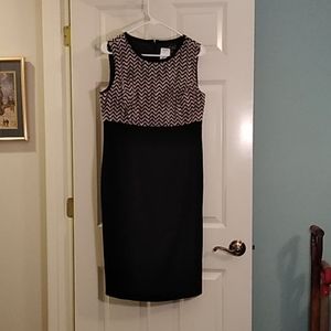 NWT Kasper Herringbone Empire Dress - Sz 8